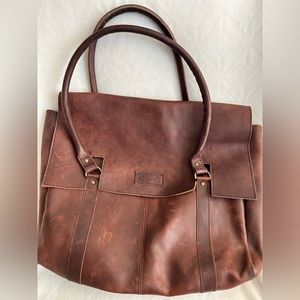 Sharo Genuine Leather Tote/Messenger Bag - image 1